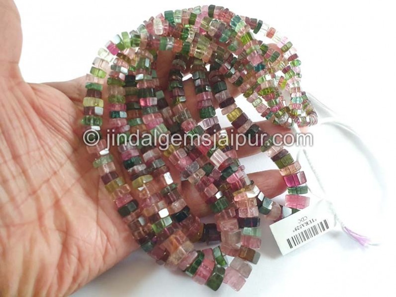 Tourmaline Step Cut Bolt Beads