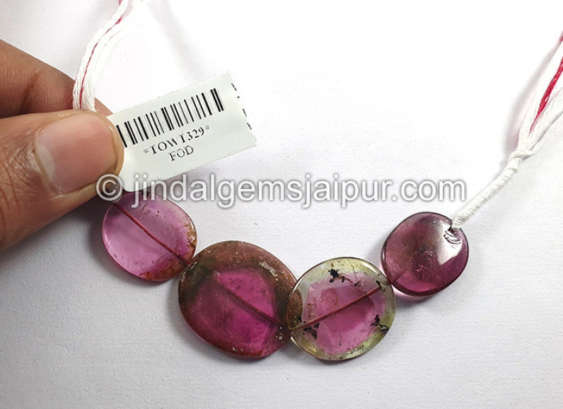 Watermelon Tourmaline Smooth Slices