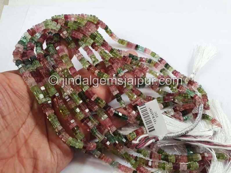 Tourmaline Step Cut Bolt Beads