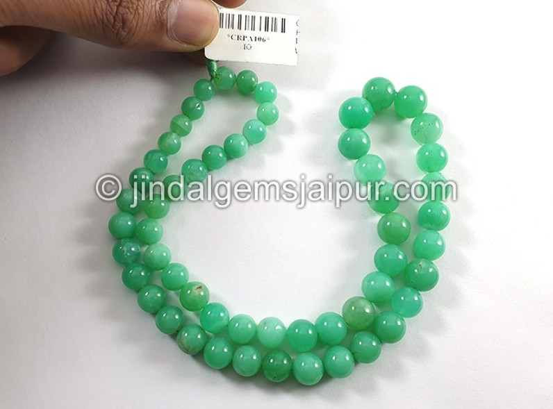 Chrysoprase Smooth Round Balls Shape Beads