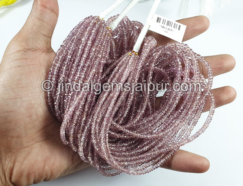 Malaya Garnet Faceted Roundelle Shape Beads