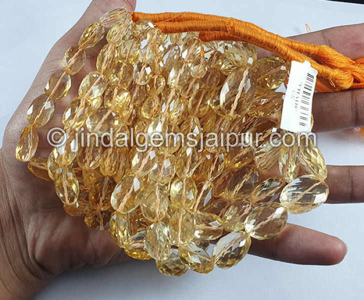 Citrine Faceted Nuggets Shape Beads