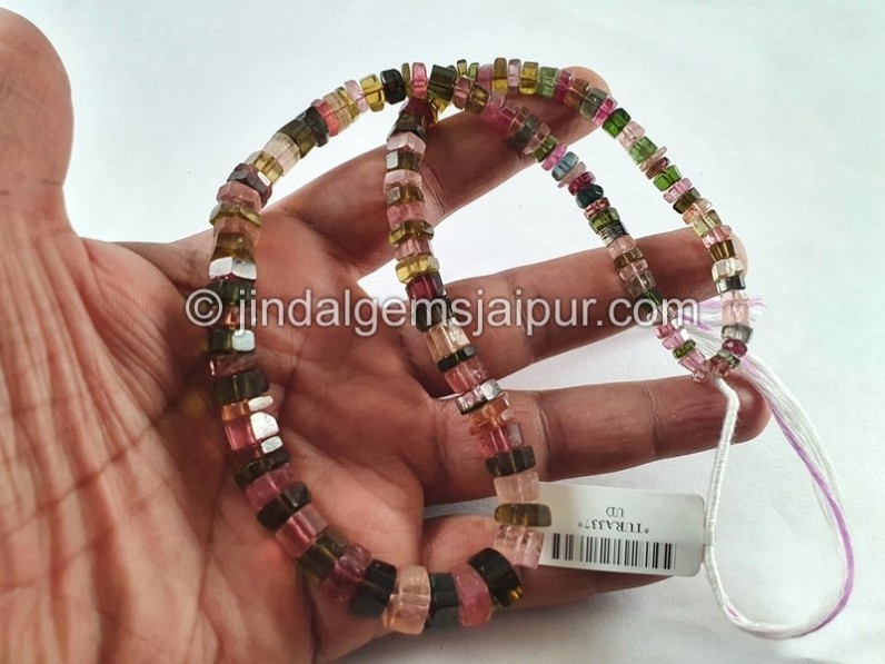 Tourmaline Step Cut Bolt Beads