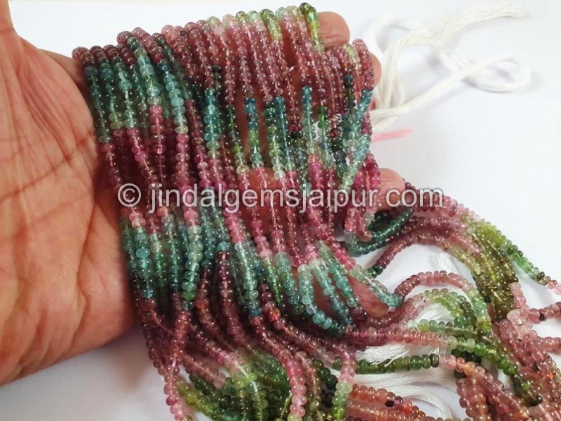 Tourmaline Smooth Roundelle Small Beads