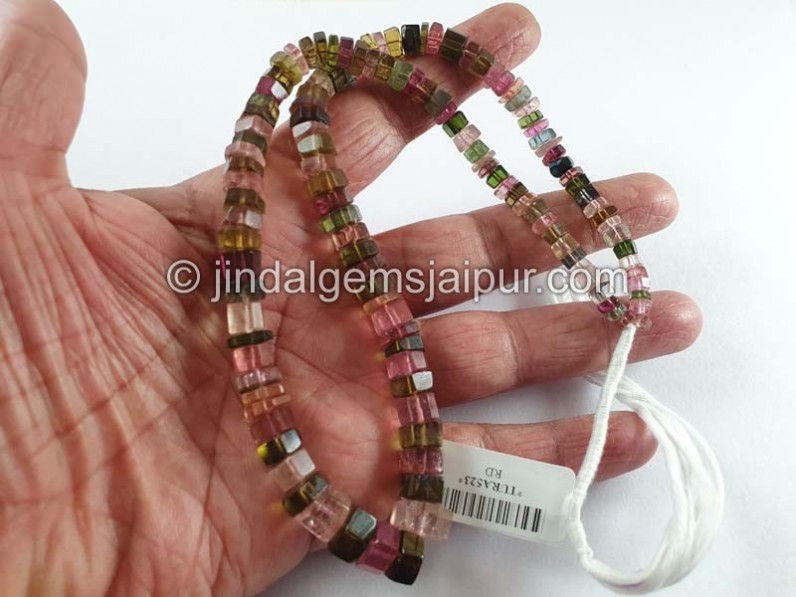 Tourmaline Step Cut Bolt Beads