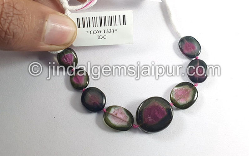 Watermelon Tourmaline Smooth Slices