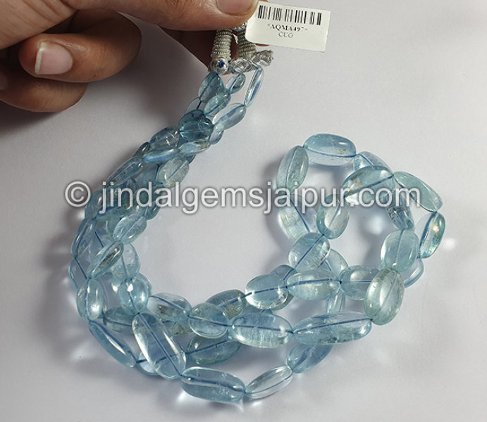 Aquamarine Smooth Nuggets Shape Beads
