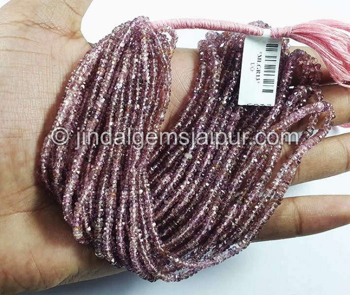 Malaya Garnet Faceted Roundelle Shape Beads