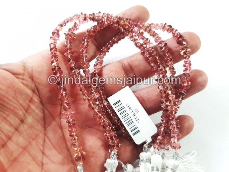 Pink Tourmaline Smooth Small Nugget Beads