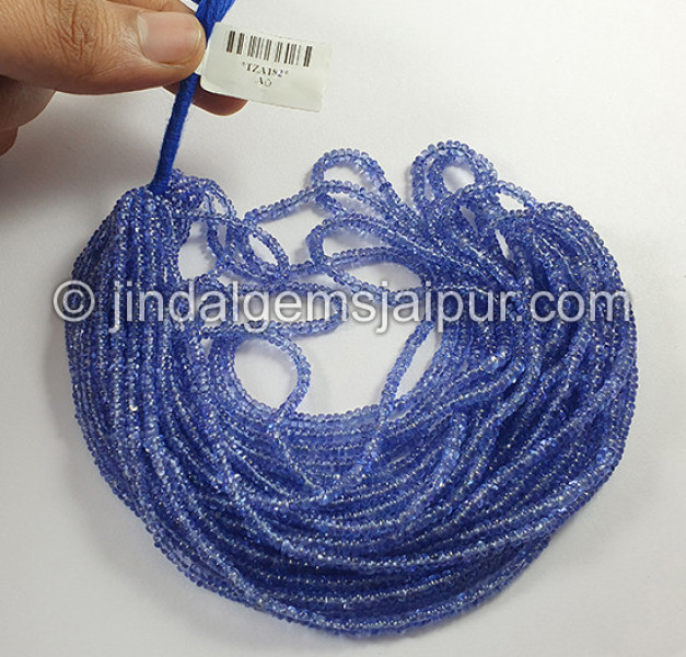 Tanzanite Smooth Roundelle Ponchi Beads