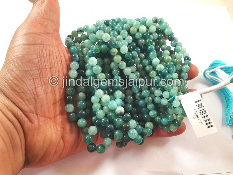 Grandidierite Shaded Balls Shape Beads