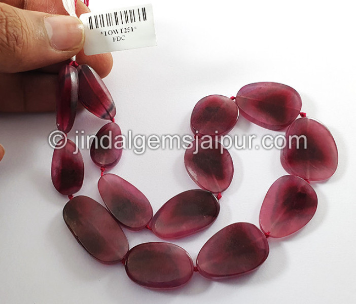 Pink Watermelon Tourmaline Smooth Slices