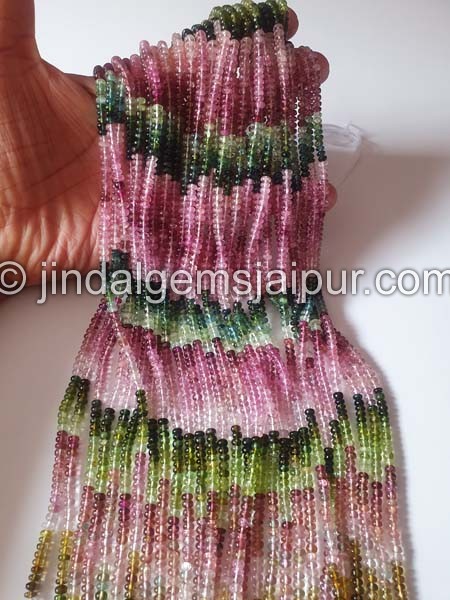 Tourmaline Smooth Roundelle Beads