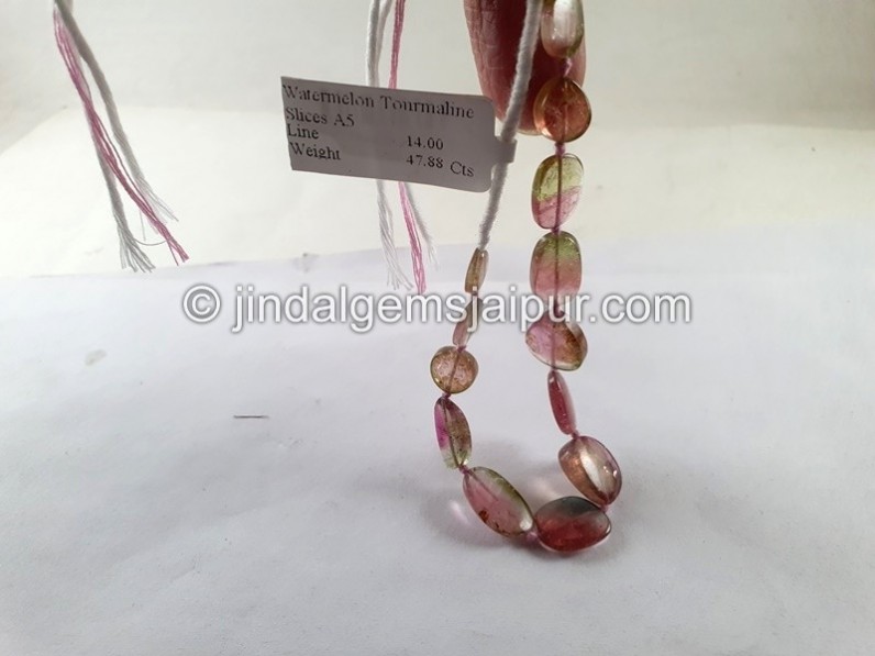 Watermelon Tourmaline Smooth Slices -- TOWT96