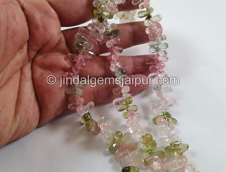 Afghan Tourmaline Smooth Drops Beads