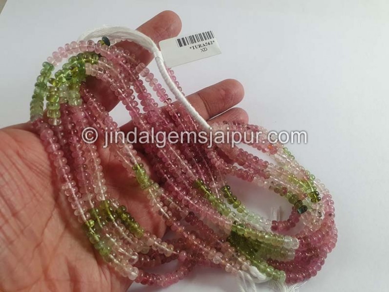 Tourmaline Smooth Roundelle Beads