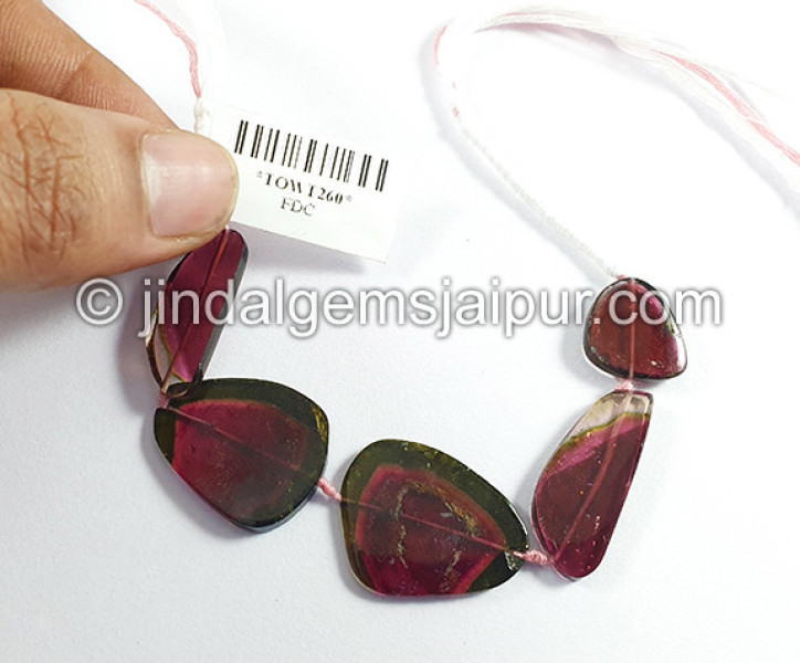 Watermelon Tourmaline Smooth Slices