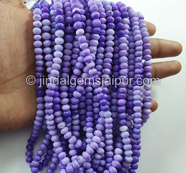 Multi Opal Smooth Roundelle Shape Beads