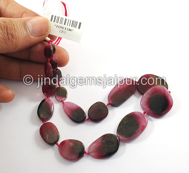Pink Watermelon Tourmaline Smooth Slices