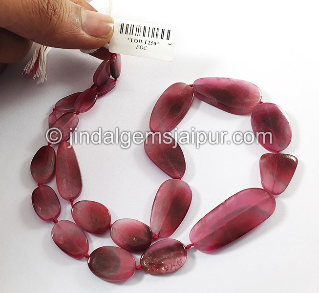 Pink Watermelon Tourmaline Smooth Slices