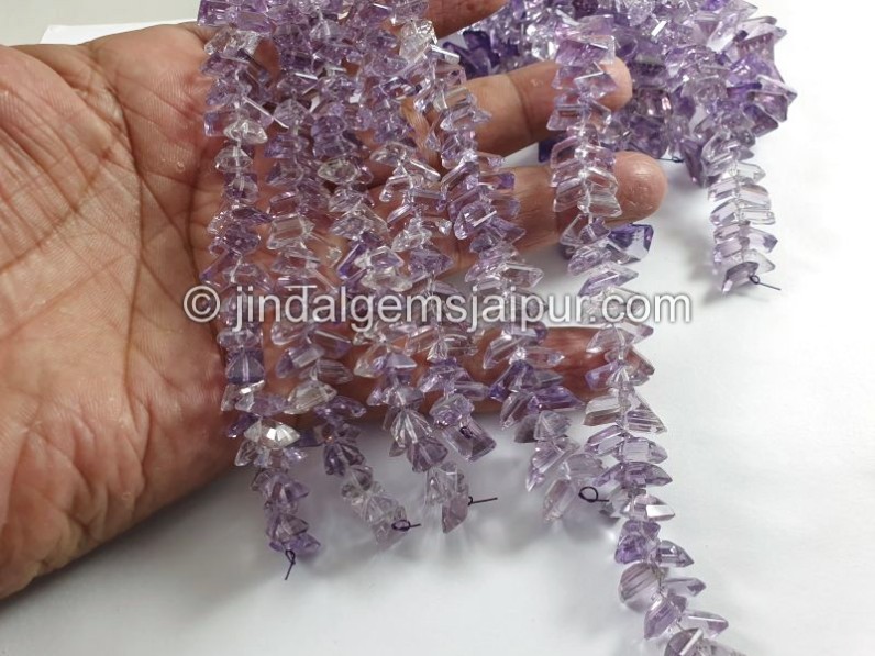 Amethyst Cut Baguette Shape Beads
