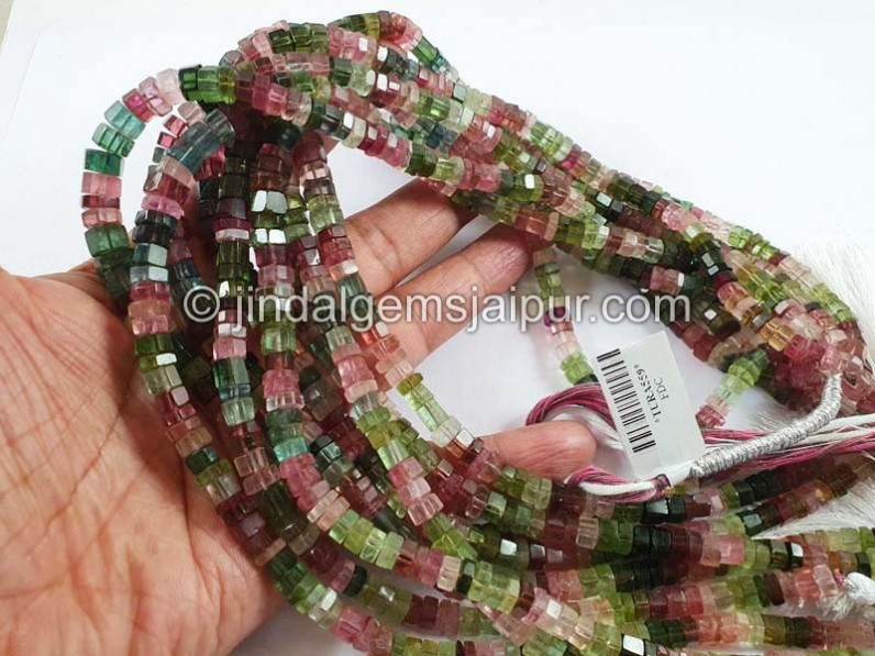 Tourmaline Step Cut Bolt Beads