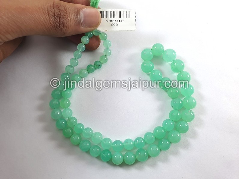 Chrysoprase Smooth Round Balls Shape Beads