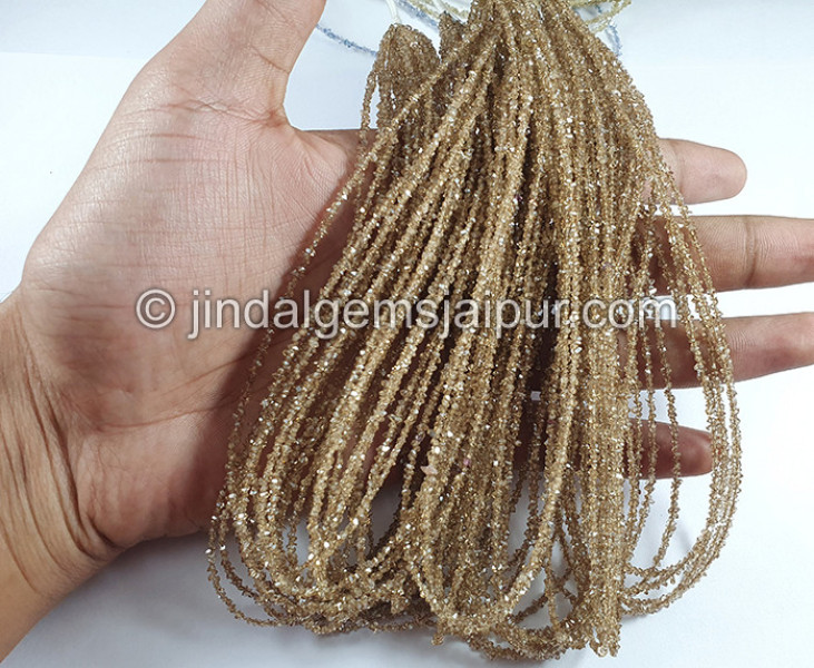Light Brown Double Terminated Diamond Quartz Beads