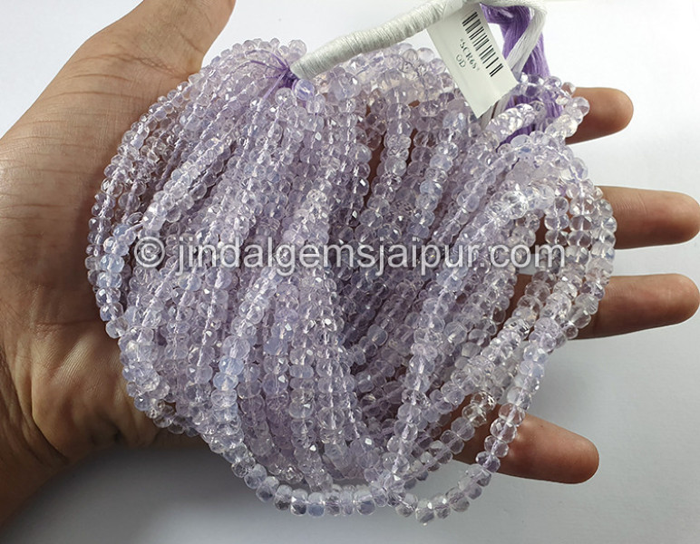 Scorolite Faceted Roundelle Shape Beads