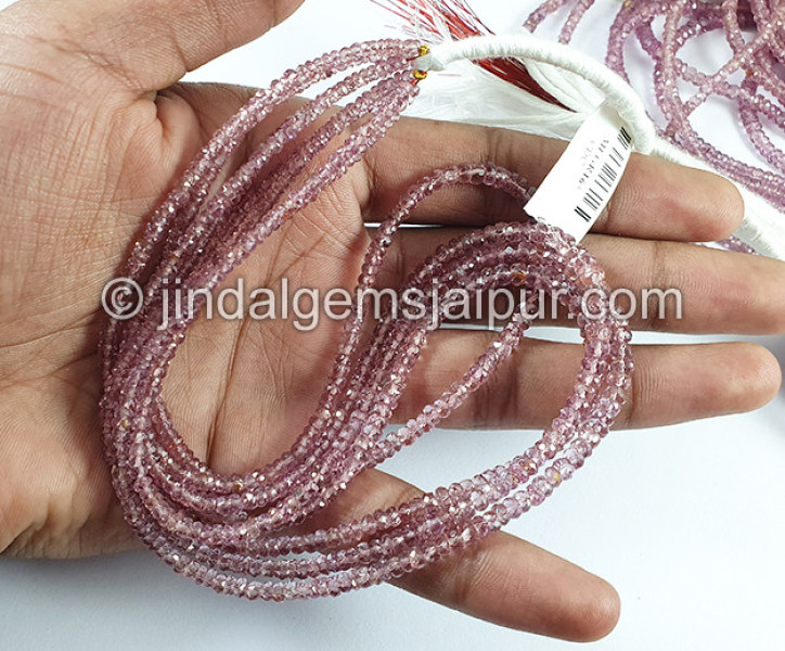 Malaya Garnet Faceted Roundelle Shape Beads