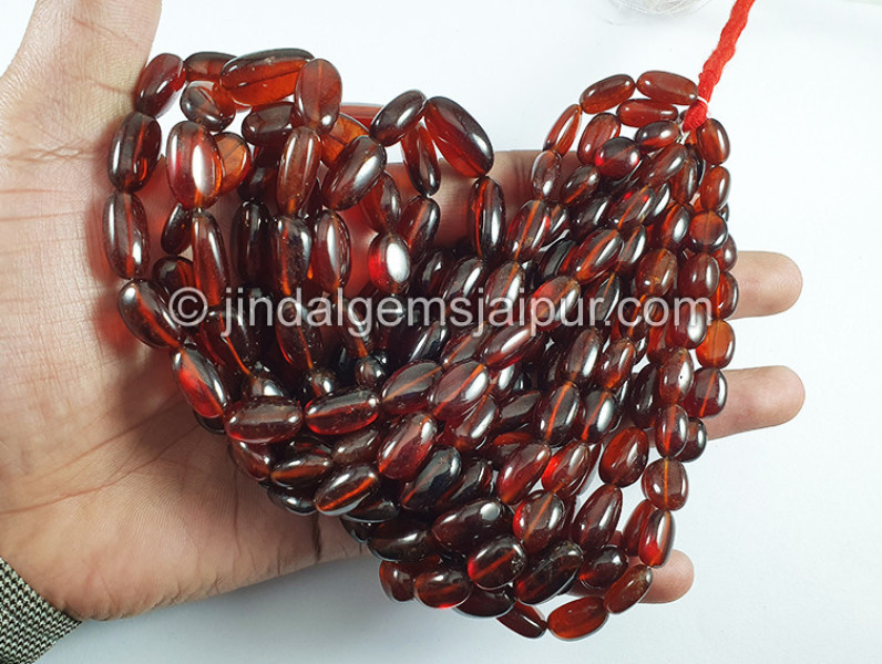 Hessonite Smooth Nuggets Shape Beads