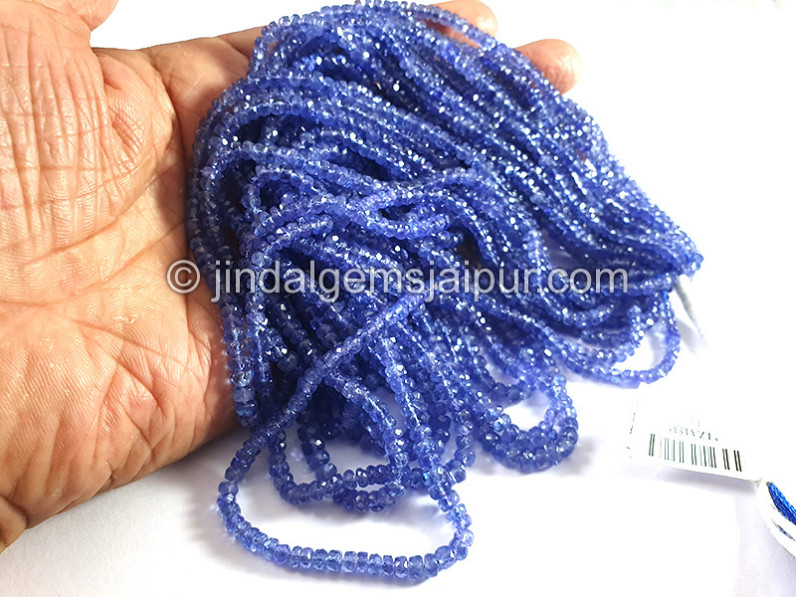 Tanzanite Faceted Roundelle Shape Beads