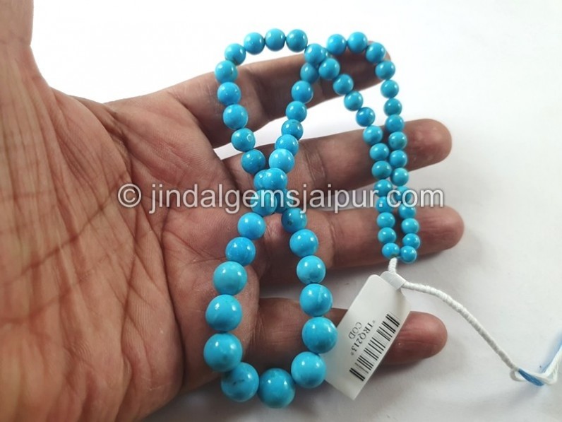 Turquoise Arizona Smooth Balls Beads