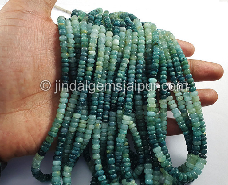 Grandidierite Smooth Roundelle Shape Beads