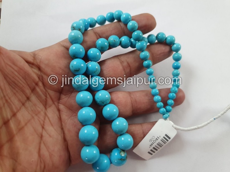Turquoise Smooth Round Ball Beads