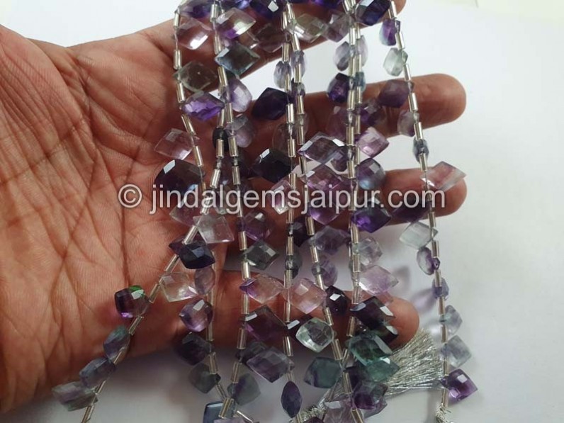 Fluorite Faceted Kite Beads