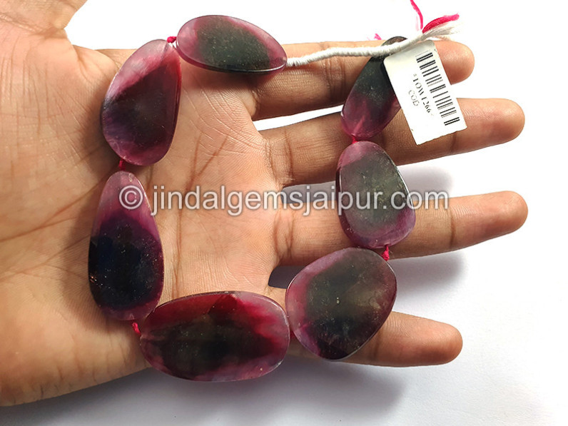 Pink Watermelon Tourmaline Smooth Slices