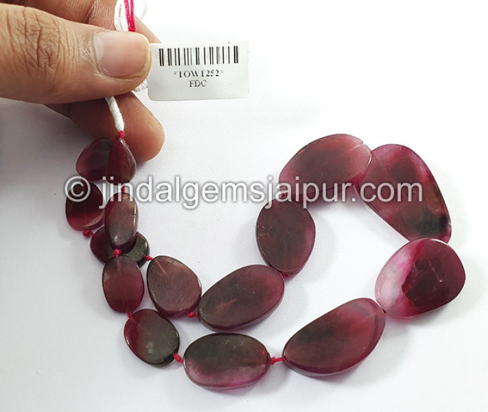 Pink Watermelon Tourmaline Smooth Slices