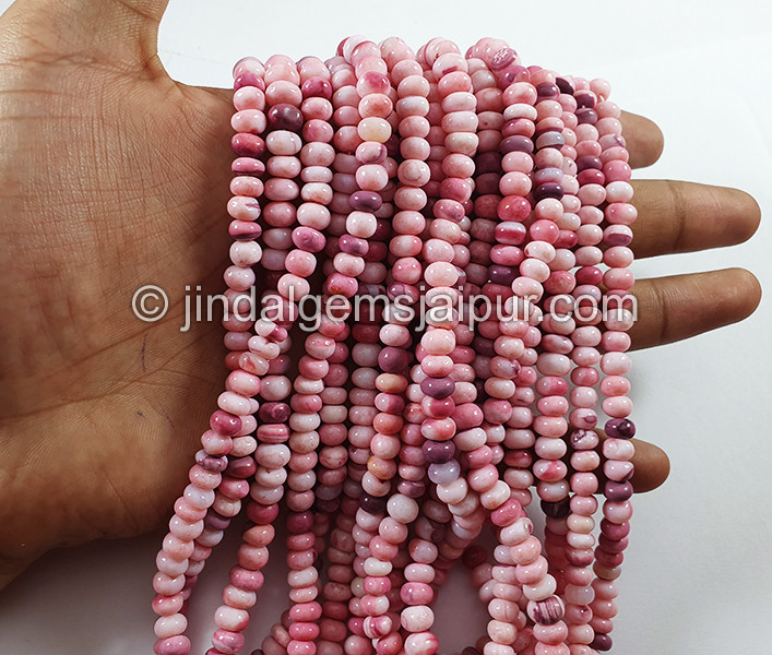 Multi Opal Smooth Roundelle Shape Beads