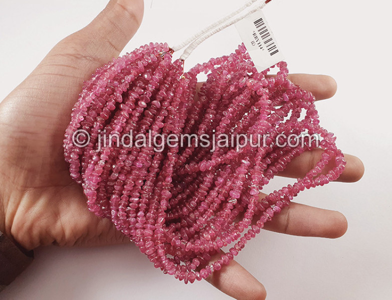 Ruby Smooth Chips Beads