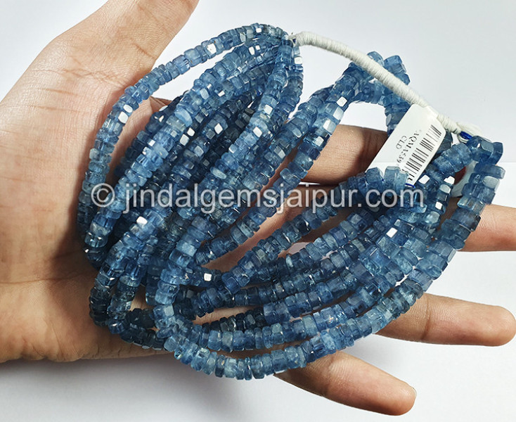 Santa Maria Aquamarine Cut Bolt Shape Beads