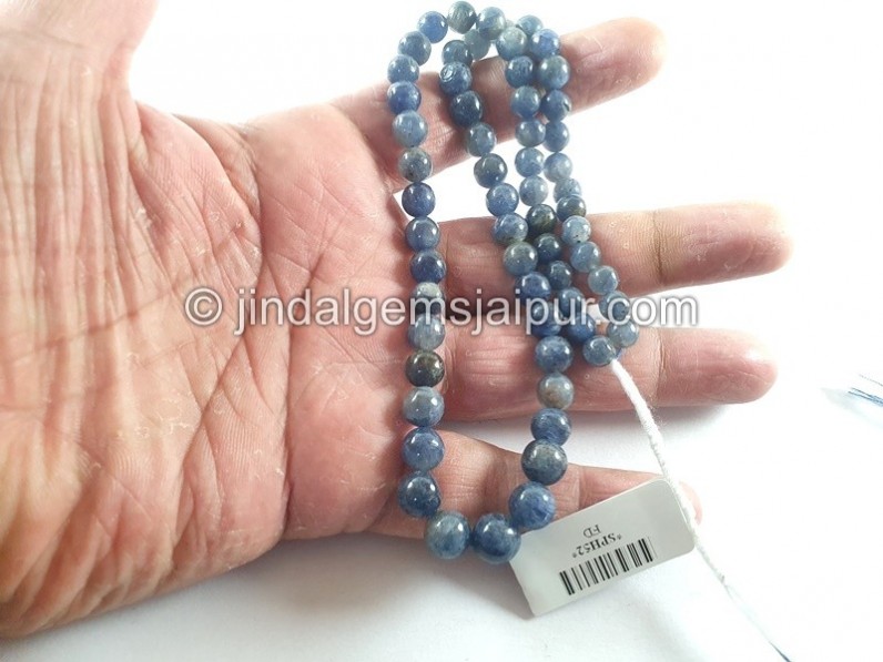 Blue Sapphire Smooth Round Balls Beads
