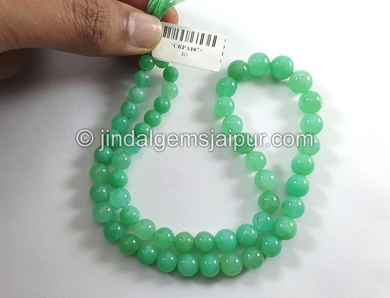 Chrysoprase Smooth Round Balls Shape Beads