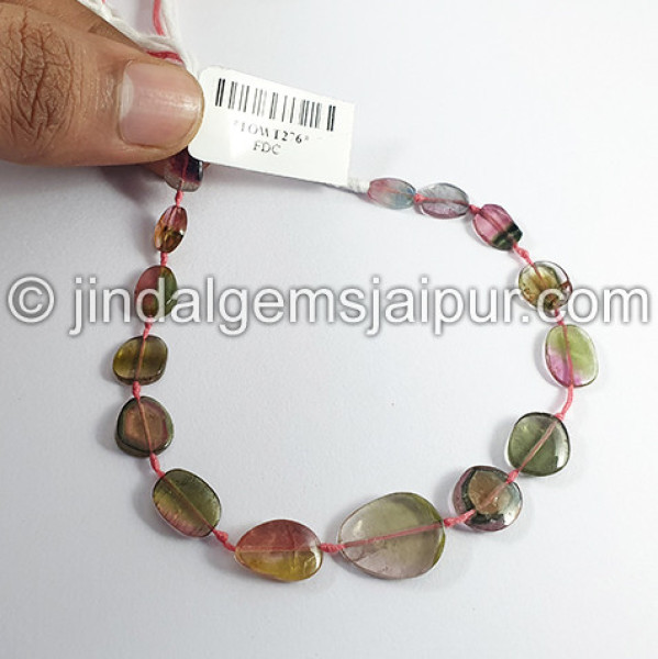 Watermelon Tourmaline Slices Shape Beads
