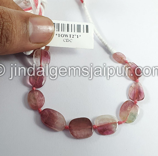 Watermelon Tourmaline Slices Shape Beads