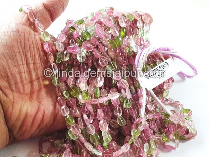 Tourmaline Smooth Oval Nugget Beads