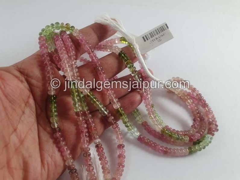Tourmaline Smooth Roundelle Beads
