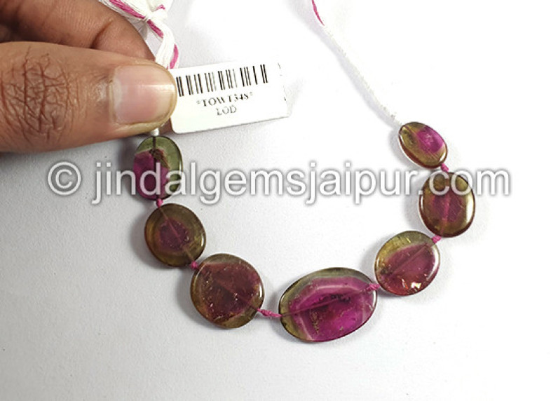 Watermelon Tourmaline Smooth Slices