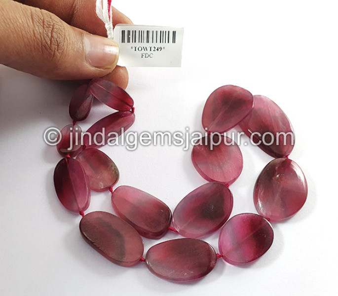 Pink Watermelon Tourmaline Smooth Slices