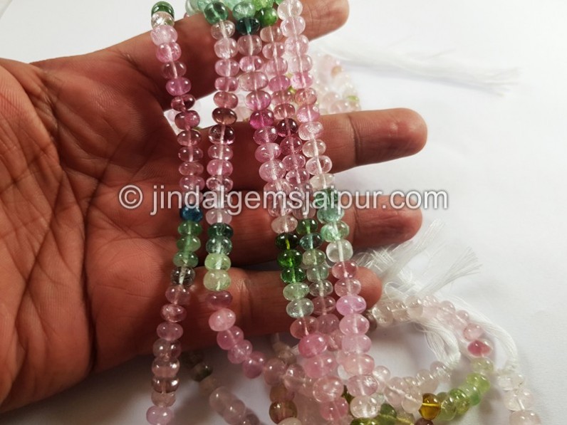 Afghan Tourmaline Far Smooth Roundelle Beads